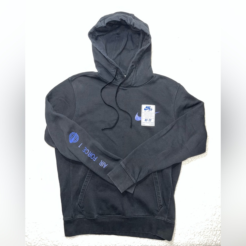Nike Sportswear Air Force 1 Pullover Hoodie Black Men’s Medium